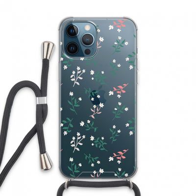Small white flowers: iPhone 13 Pro Max Transparant Hoesje met koord