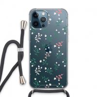 Small white flowers: iPhone 13 Pro Max Transparant Hoesje met koord