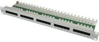 MPPISDN 25-H kurz  - 19 inch ISDN panel 25-port 1U, RAL7035, MPPISDN 25-Hz