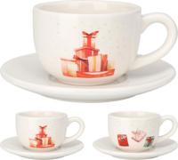 Cup And Saucer Christmas 2ass - Nampook