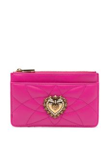 Dolce & Gabbana Devotion leather card holder - Rose