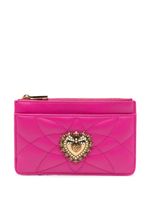 Dolce & Gabbana Devotion leather card holder - Rose - thumbnail