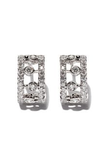 De Beers Jewellers boucles d'oreilles Dewdrop en or blanc 18ct et diamants - Argent