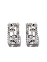 De Beers Jewellers boucles d'oreilles Dewdrop en or blanc 18ct et diamants - Argent - thumbnail