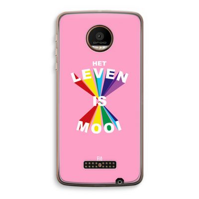 Het Leven Is Mooi: Motorola Moto Z Force Transparant Hoesje
