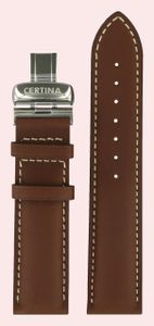 Horlogeband Certina C600007155 Leder Bruin 21mm