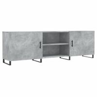 The Living Store TV-meubel - Betongrijs - 150 x 30 x 50 cm - opbergruimte - presenteerfunctie - praktische deur -