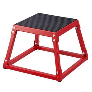 VEVOR Plyometrische Jump Box, 305 mm Plyo Box, Plyobox Platform Rood, Antislip Fitness Oefening Step Up Box voor Thuistraining, Conditiekrachttraining, Billen, Dijtraining