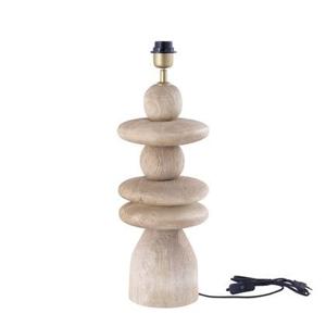 PTMD Callain Natural mango wood table lamp base round