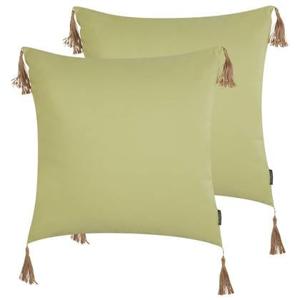 Beliani-CHMISTAR-Sierkussen set van 2-Groen-45 x 45 cm-Polyester