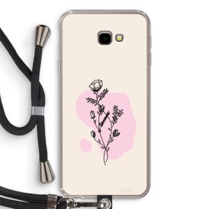 Roses are red: Samsung Galaxy J4 Plus Transparant Hoesje met koord