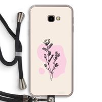 Roses are red: Samsung Galaxy J4 Plus Transparant Hoesje met koord