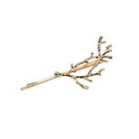 3 stuks Vintage Tree Branch haar clips meisjes legering spelden lengte: 7 8 cm (goud)