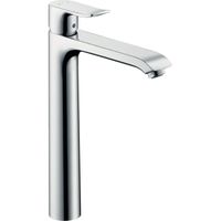 Hansgrohe Metris wastafelkraan highriser 260 met waste chroom 31082000