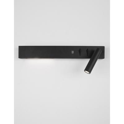 Lyora BedlampjeVida rechts zwart met usb - 9533521