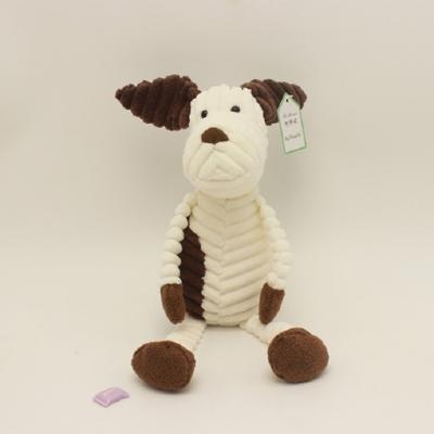 Gestreepte dierlijke pluche speelgoed pop creatieve dierlijke pop type: hond hoogte: 33cm