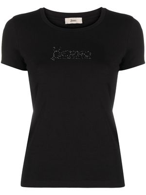 Herno t-shirt à logo clouté - Noir