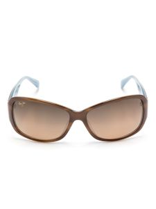 Maui Jim lunettes de soleil Nalani à monture rectangulaire - Marron
