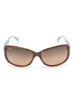 Maui Jim lunettes de soleil Nalani à monture rectangulaire - Marron