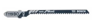 Bosch Accessories 2608637788 Decoupeerzaagblad T 119 BO Basic for Wood, verpakking van 3 stuks 3 stuk(s)