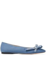 Jimmy Choo ballerines à nœud Veda - Bleu