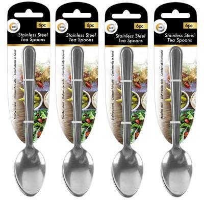 DID Theelepels - 24x st - 15 cm - roestvrijstaal - dessertlepels - bestekset lepels