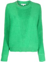 Patrizia Pepe ring-detailing ribbed-knit jumper - Vert - thumbnail