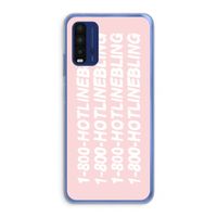 Hotline bling pink: Xiaomi Redmi 9T Transparant Hoesje