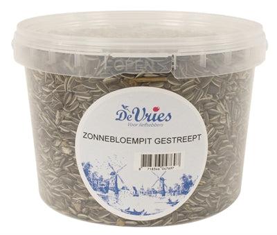 De Vries zonnebloempit gestreept