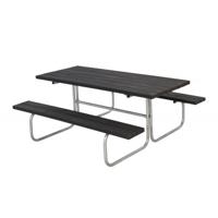 Picknicktafel Zwart - Gerecycled Kunststof Planken