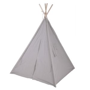 Tipi speeltent voor kinderen 103 x 160 cm - grijs