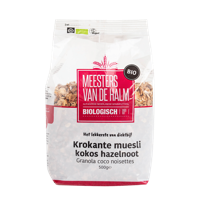De Halm Krokante muesli kokos hazelnoot (bio) 500 gram