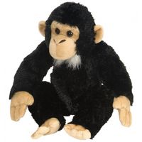 Pluche knuffel chimpansee 30 cm - thumbnail