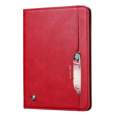 Knead huidtextuur horizontaal Flip lederen case voor iPad 9 7 2018/2017/Air/Air 2/Pro 9 7 met foto frame & houder & kaartsleuven & portemonnee (rood)