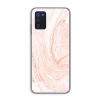 Peach bath: Samsung Galaxy A03s Transparant Hoesje