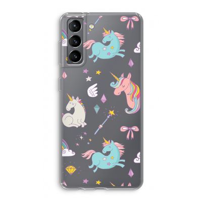 Fantasiewereld: Samsung Galaxy S21 Transparant Hoesje