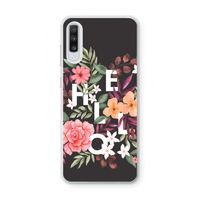 Hello in flowers: Samsung Galaxy A70 Transparant Hoesje Hello in flowers: Samsung Galaxy A70 Transparant Hoesje