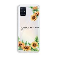 Zonnebloemen: Galaxy A51 4G Transparant Hoesje