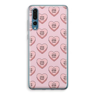 Chicks before dicks: Huawei P20 Pro Transparant Hoesje
