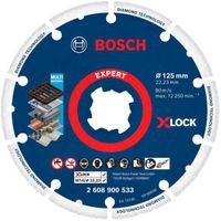 Bosch EXPERT Diamond Metal Wheel X-LOCK doorslijpschijf, Ø 125mm doorslijpschijf Asgatdiameter 22,23 mm