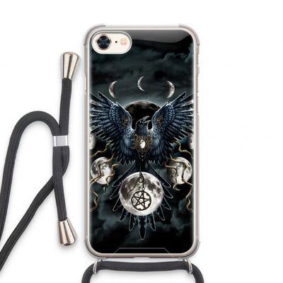 Sinister Wings: iPhone 8 Transparant Hoesje met koord