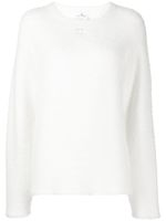 Courrèges pull en maille à col rond - Blanc