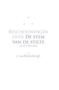 Beschouwingen over De Stem van de Stilte van H.P. Blavatsky (Paperback)