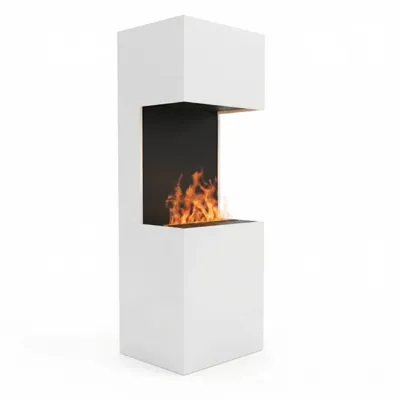Glow Fire Beethoven Wit - OMC 600 | Vrijstaande Waterdamphaard - 170 cm x 60 cm x 50 cm