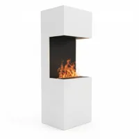 Glow Fire Beethoven Wit - OMC 600 | Vrijstaande Waterdamphaard - 170 cm x 60 cm x 50 cm