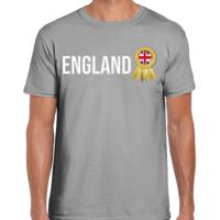 Bellatio Decorations Verkleed shirt voor heren - England - grijs - supporter - themafeest - UK 2XL  -