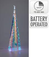 Kegel regenboog led 60 cm kerstversiering - Nampook