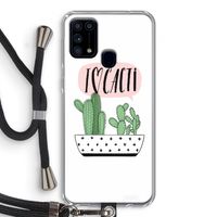 I love cacti: Samsung Galaxy M31 Transparant Hoesje met koord