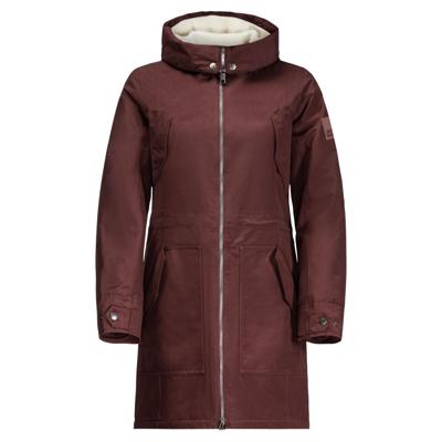 Jack wolfskin Rocky Point Dames Parka Cordovan Red XL