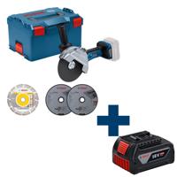 Bosch Professional GWS 18V-180 P Accu Haakse Slijper 180mm 18V Basic Body L-Boxx - 06019H6L02
